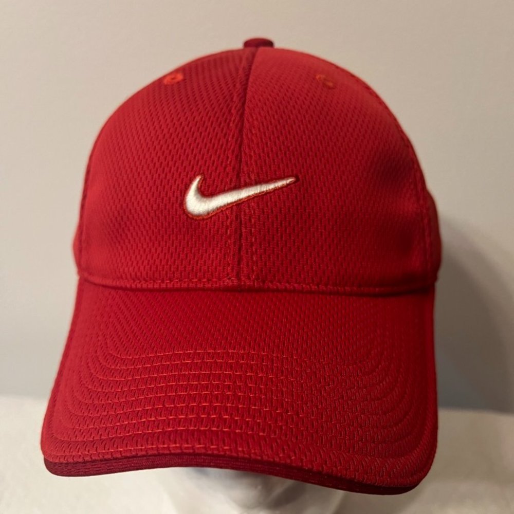 Red Nike Adjustable Hat